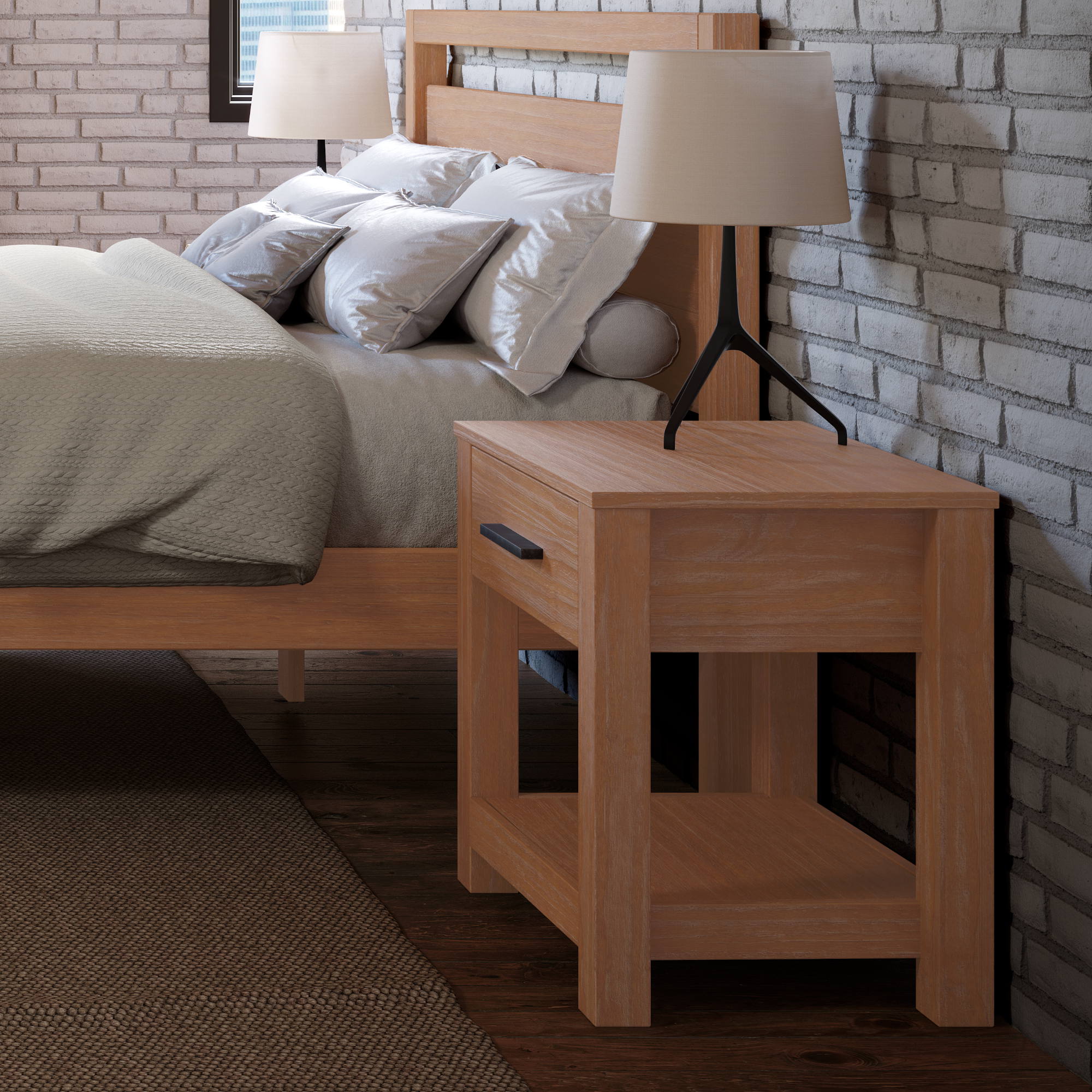 Loft One-Drawer Nightstand Set (Set of 2) - Image 23