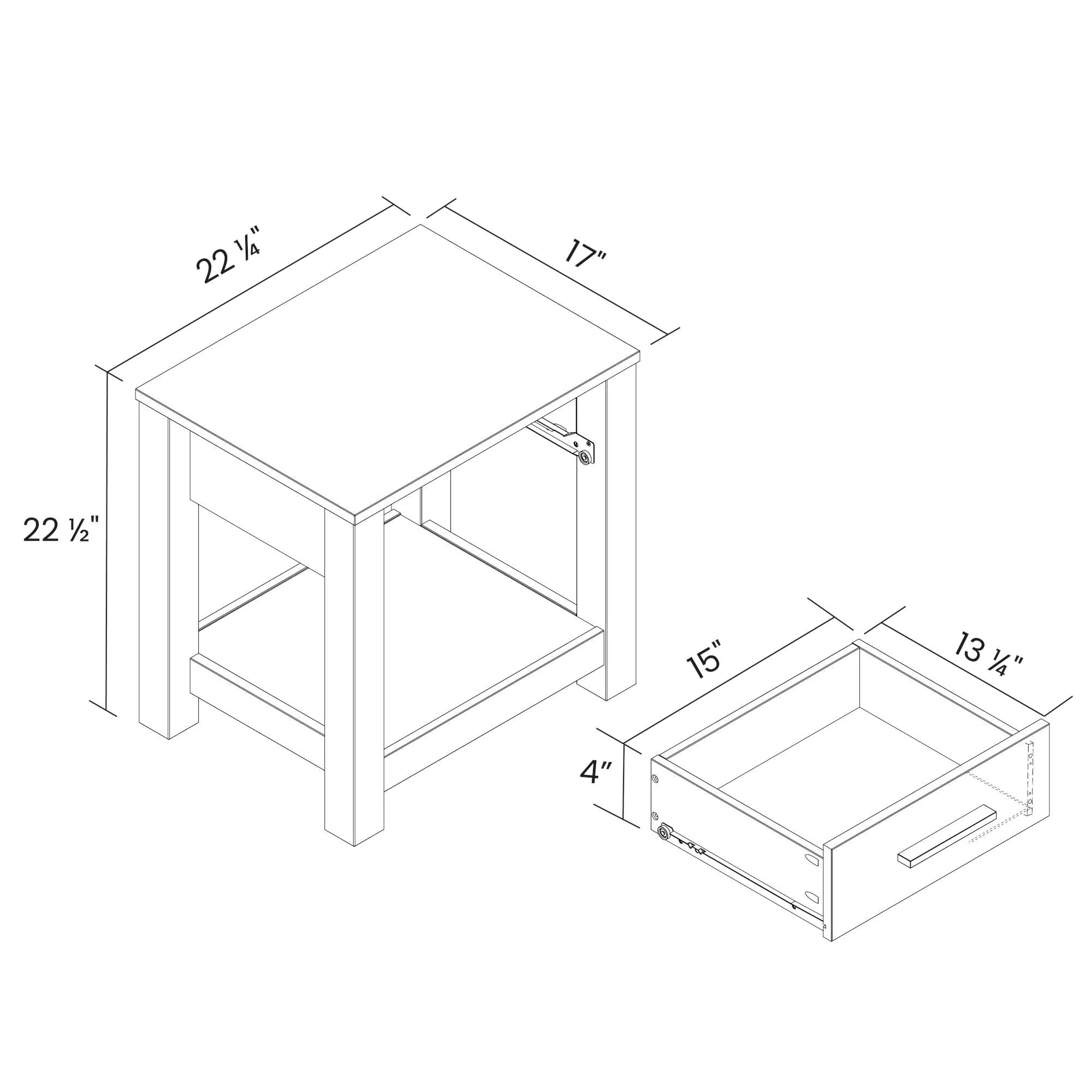 Loft One-Drawer Nightstand Set (Set of 2) - Image 25
