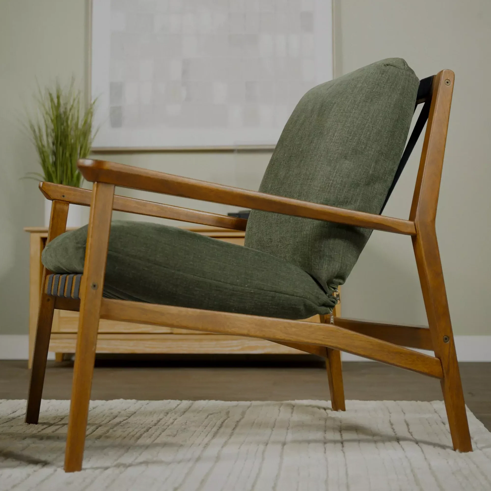 Mid Century Lounge Chair + Ottoman - Image 79