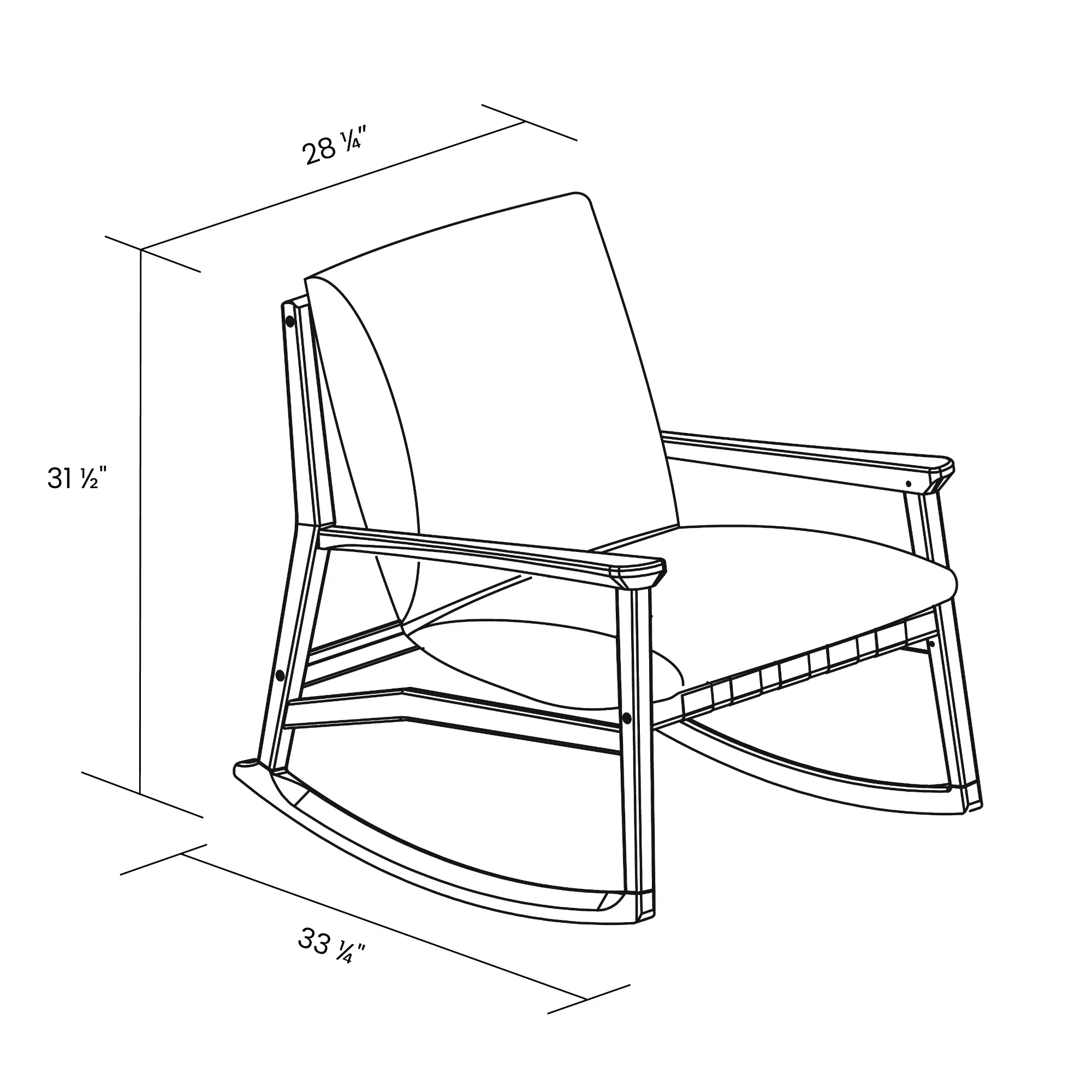 Mid Century Rocking Chair - Image 73