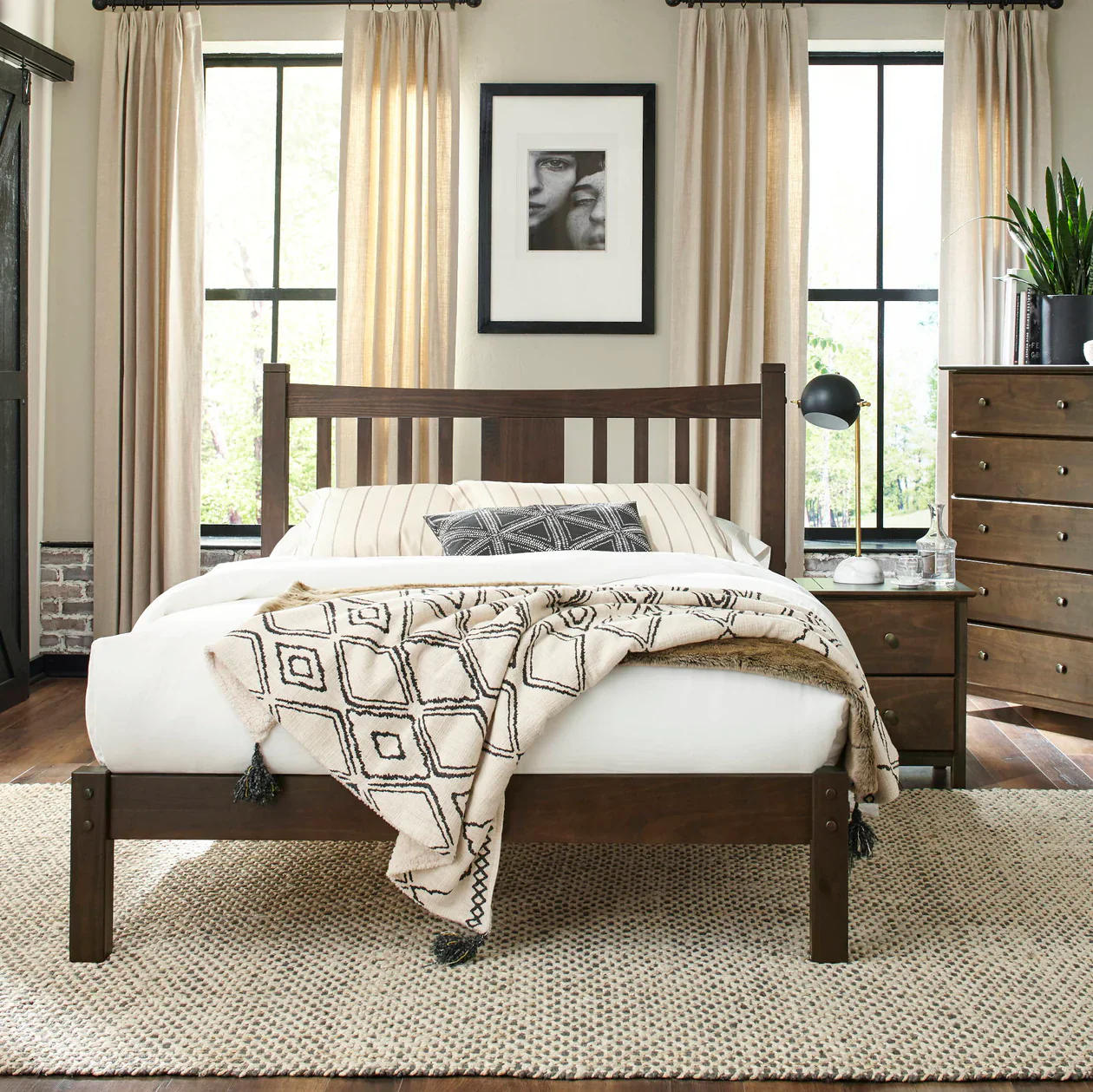 Shaker Slat Platform Bedroom Set (5-piece) - Image 24
